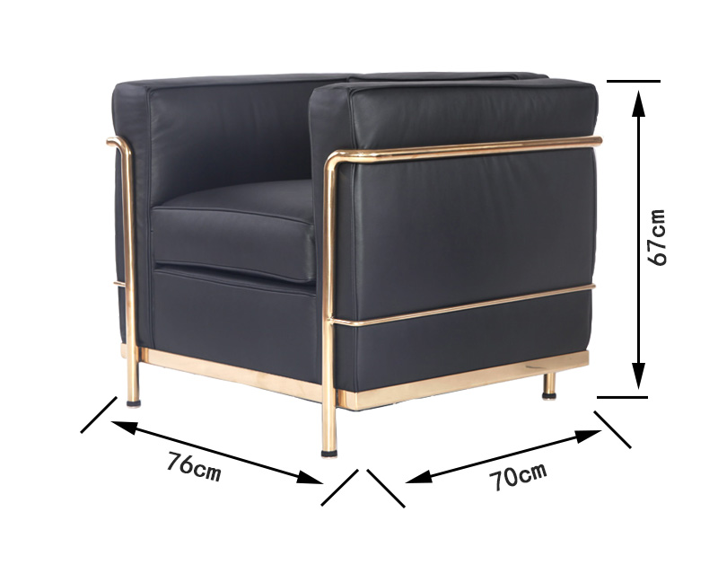 羊毛绒布柯布西耶沙发图片