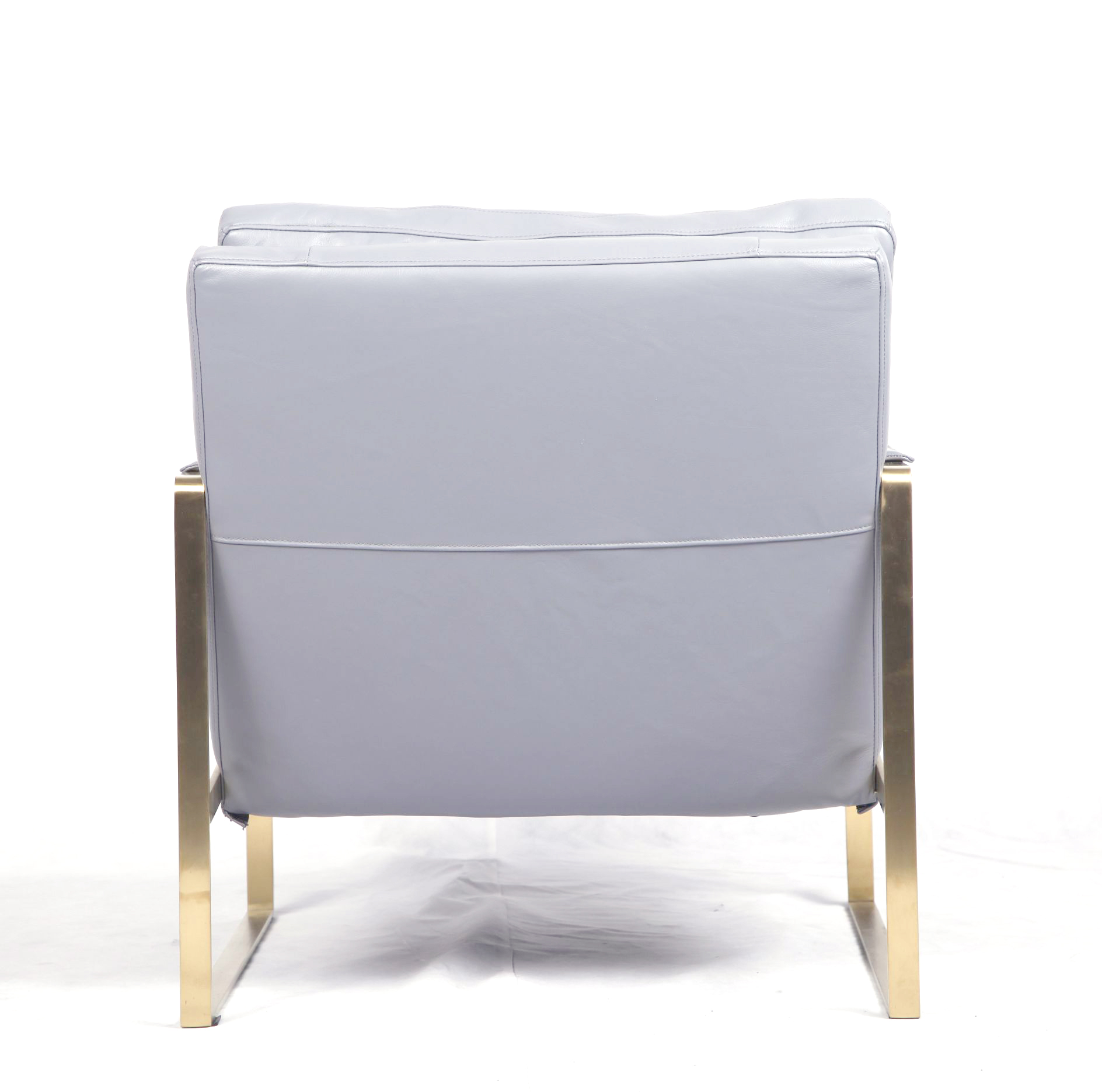 现代真皮休闲椅子（ZARA Lounge Chair）背面图