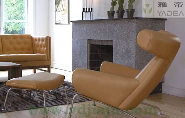 [真皮休闲椅]OX Lounge Chair with Ottoman(公牛椅)