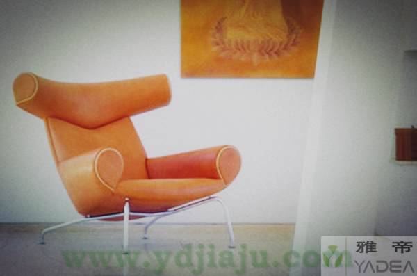 [真皮休闲椅]OX Lounge Chair with Ottoman(公牛椅)