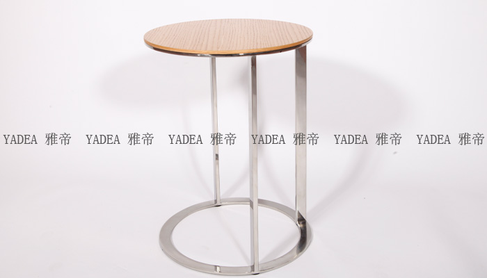 圆形实木小茶几