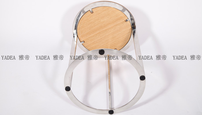 圆形实木小茶几