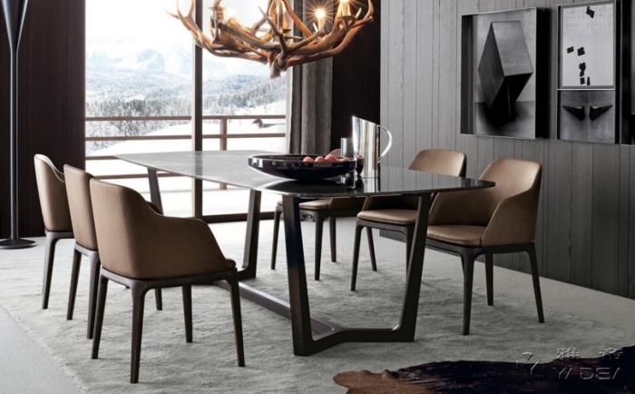 北欧简约实木餐椅