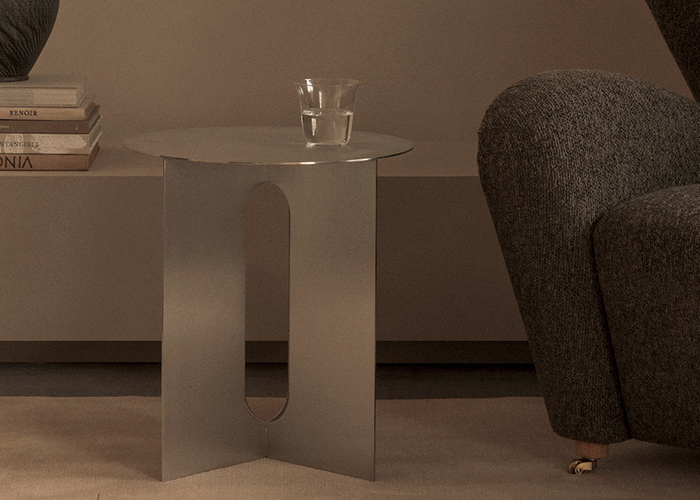 不锈钢圆形茶几