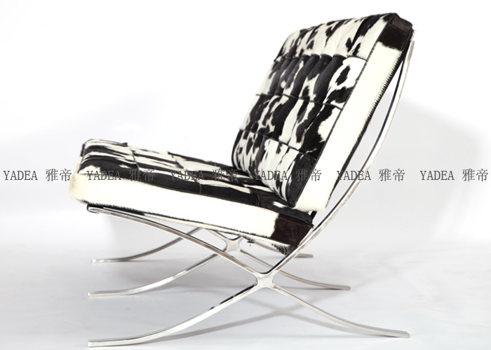 奶牛皮休闲椅