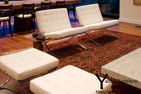 巴塞罗那椅脚凳(Barcelona Chair FootStool)