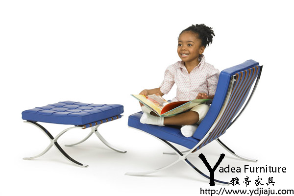 巴塞罗那椅脚凳(Barcelona Chair FootStool)