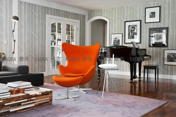 橙色蛋椅(orange egg chair)