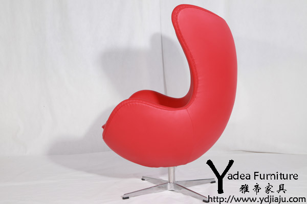 红色蛋椅