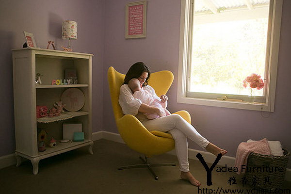 黄色蛋椅(yellow egg chair)
