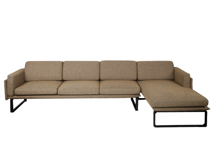 北欧布艺转角沙发