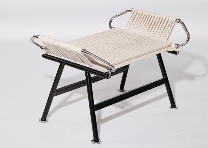 瓦格纳旗绳躺椅PP225 Flag Halyard Chair的脚蹬图片