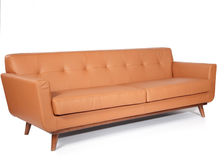 真皮三人斯皮尔沙发（Spiers Sofa）测前方图片