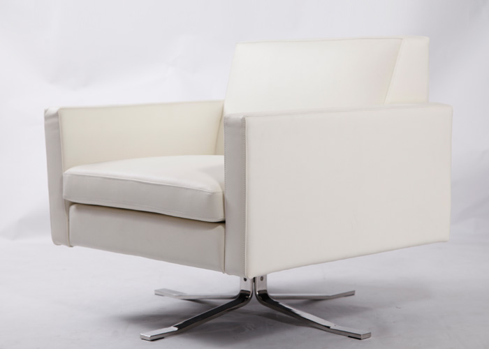 单人位真皮沙发椅（arm chair）