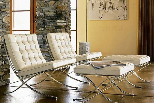 双人位巴塞罗那椅(Barcelona Chair 2 Seater chair) 双人位巴塞罗那椅(Barcelona Chair 2 Seater chair)