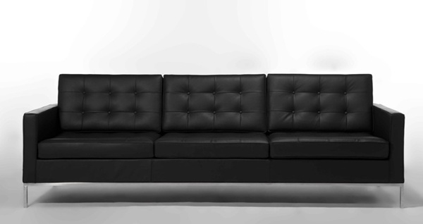 格子样式简约造型 深圳雅帝真皮沙发