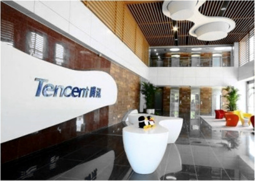 外企办公室装修和腾讯公司办公室装修比较