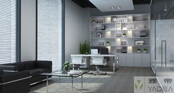 现代办公室效果图