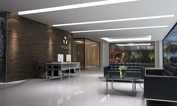 雅帝家具公司经理前台及接待区设计效果图案例2