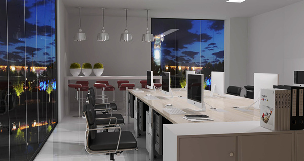 雅帝家具公司非传统办公室设计效果图