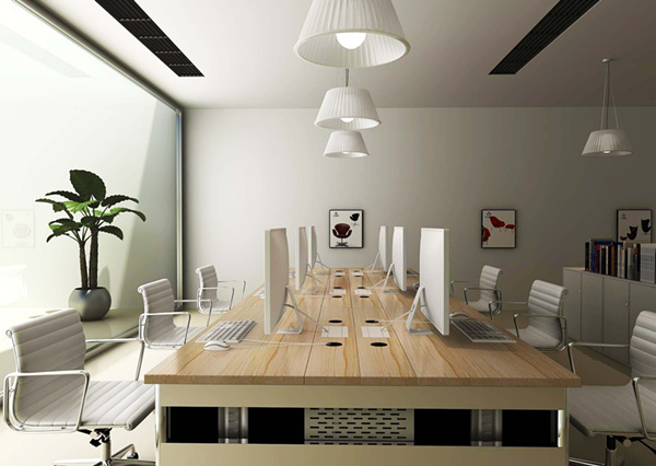 雅帝家具公司职员办公区设计效果图