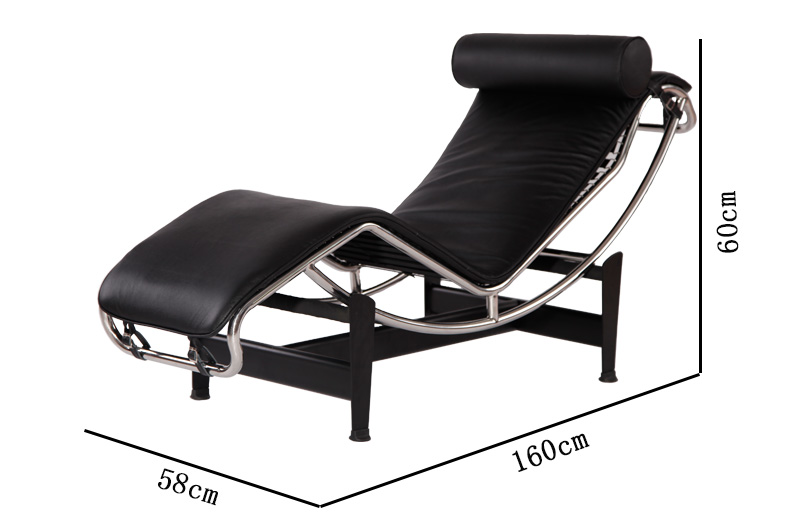 LC4柯布西耶躺椅(Chaise Longue chair LC4)尺寸图