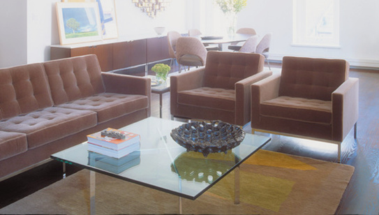 【不锈钢真皮沙发】诺尔沙发 Florence Knoll