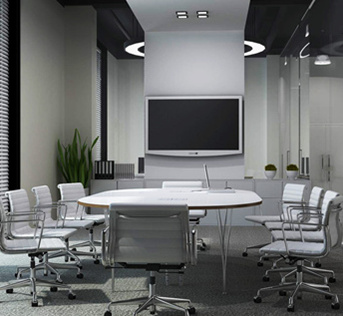 雅帝家具公司高级会议厅设计效果图
