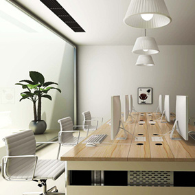 雅帝家具公司职员办公区设计效果图