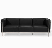 【不锈钢真皮沙发】柯布西耶设计的沙发 Le Corbusier Sofa Lc3