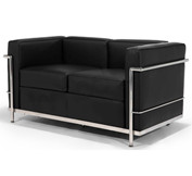 【不锈钢真皮家具】柯布西耶设计的真皮沙发 Le Corbusier Sofa