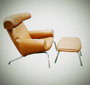 [真皮休闲椅]OX Lounge Chair with Ottoman(公牛椅)