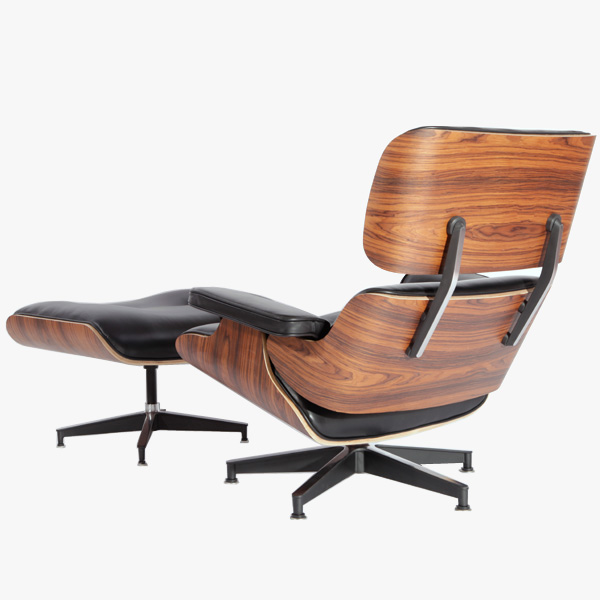 酸枝木贴皮的伊姆斯休闲椅（Palisander  Chair）