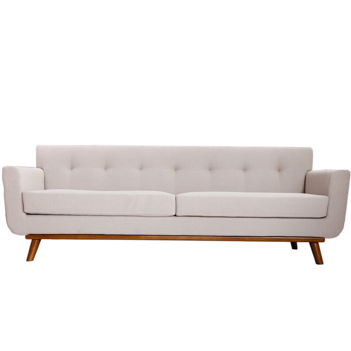 三人位现代沙发(Spiers Sofa in Mustard)