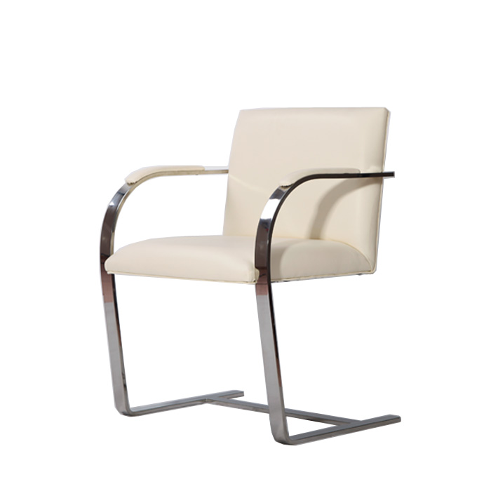 进口品位家具：米白色布尔诺办公椅