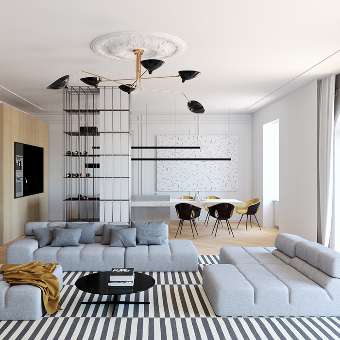 艺术气息的公寓装修案例