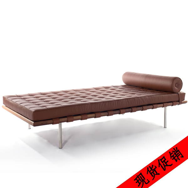 现货促销：咖啡色巴塞罗那床