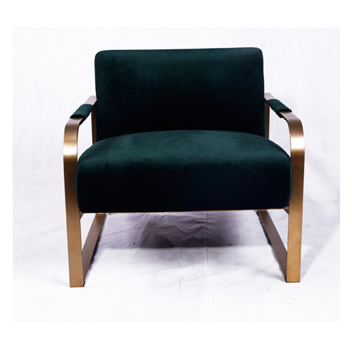 现代轻奢简约单人布艺休闲椅