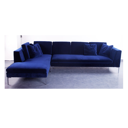 现代极简轻奢转角客厅布艺沙发