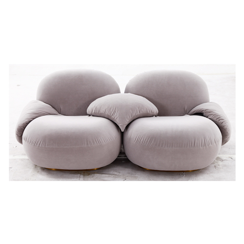 现代简约创意双人位休闲椅