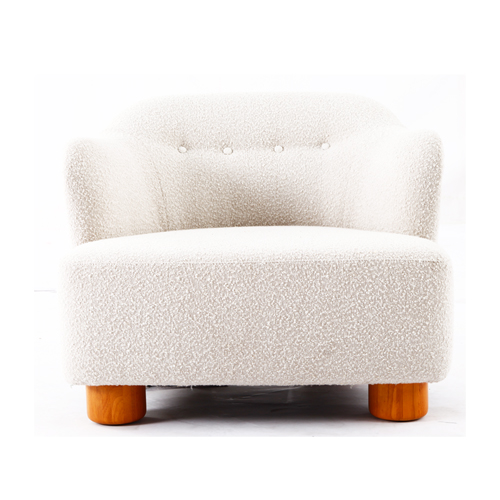 现代简约高端单人布艺休闲椅